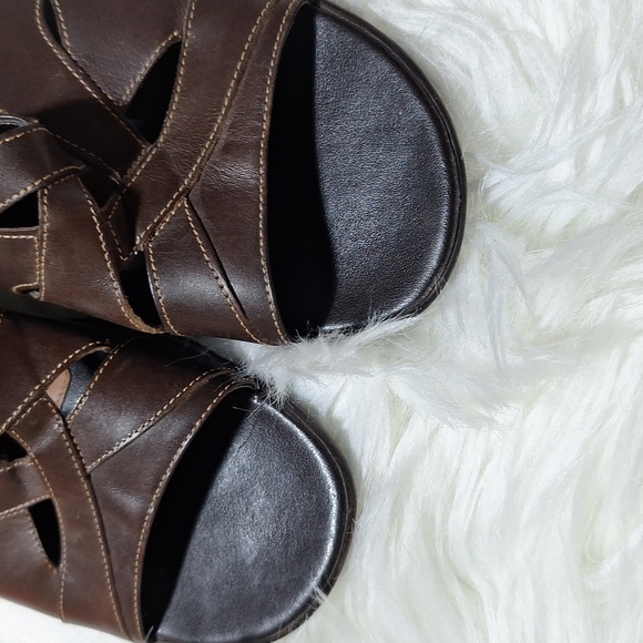 Clarks brown leather sandles,  7M - Picture 7 of 9